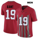 Men's NCAA Ohio State Buckeyes Dallas Gant #19 College Stitched Elite Authentic Nike Red Football Jersey DW20L68DW